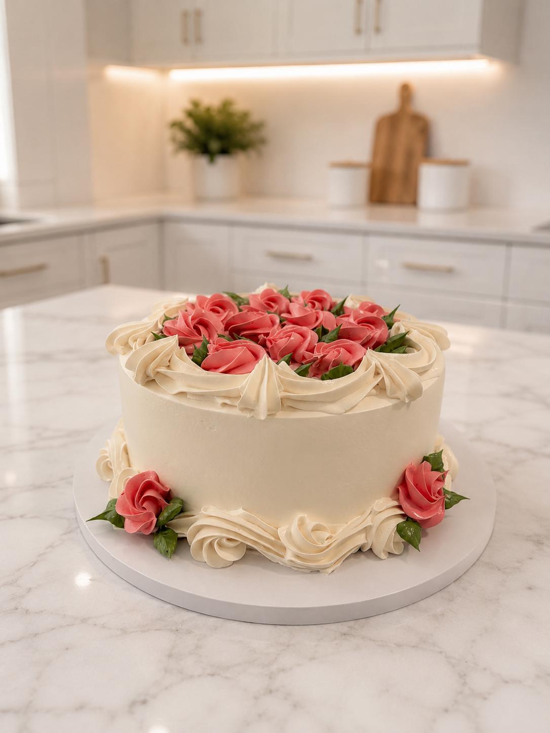 Cake Rosas Rojas